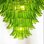 Люстра из семи ярусов зеленого стекла Independence варинант исполнения - 7 | Loft Concept в Москве