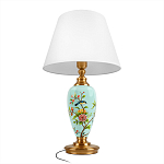 Настольная лампа голубая с изображением птиц Slip Away варинант исполнения - 3 | Loft Concept в Москве