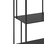 Высокий стеллаж из металла Menzie High Metal Rack Black варинант исполнения - 3 | Loft Concept в Москве