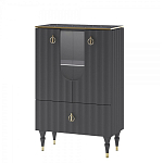 Витрина низкая двухдверная с ящиком Expanses of Beauty Graphite варинант исполнения - 1 | Loft Concept в Москве