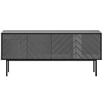 Длинная тумба с зеркальным декором Serena варинант исполнения - 11 | Loft Concept в Москве