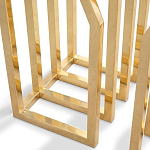 Консоль с чёрной столешницей и золотым фигурным основанием Cosmo варинант исполнения - 1 | Loft Concept в Москве