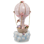 Статуэтка фарфоровая музыкальная Девочка на воздушном шаре Charming Statuette варинант исполнения - 1 | Loft Concept в Москве