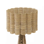 Торшер с плетеным абажуром на основании в виде треноги Lamp with Wicker Lampshade варинант исполнения - 2 | Loft Concept в Москве