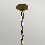 Люстра бронзового цвета с 6-ю лампами и подвесками из оптического стекла в классическом стиле Feiss варинант исполнения - 4 | Loft Concept в Москве