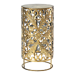 Столик приставной с цветочной резной фактурой Madagascar варинант исполнения - 1 | Loft Concept в Москве