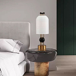 Настольная лампа в виде фонаря с белым фактурным абажуром Echoes of Light варинант исполнения - 7 | Loft Concept в Москве