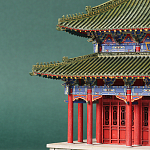 Макет Китайской пагоды миниатюра Дворцовый парк Синцинь в Пекине варинант исполнения - 1 | Loft Concept в Москве