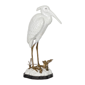 Статуэтка фарфоровая Цапля White heron
