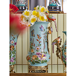 Ваза с птичкой из фарфора с бронзовыми элементами Garden of Eden варинант исполнения - 7 | Loft Concept в Москве