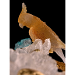 Люстра круглая на золотом каркасе с птичками и цветочным декором Miscellaneous herbs варинант исполнения - 3 | Loft Concept в Москве