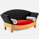 Дизайнерский диван с двумя подушками-валиками Poltronova Mitzi Sofa варинант исполнения - 3 | Loft Concept в Москве