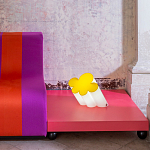 Настольная дизайнерская лампа Poltronova Passiflora Yellow Table Lamp варинант исполнения - 4 | Loft Concept в Москве