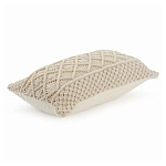 Чехол на подушку с макраме бежевого цвета Macrame варинант исполнения - 1 | Loft Concept в Москве