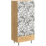 Шкаф с принтом Leaf bouquet варинант исполнения - 1 | Loft Concept в Москве