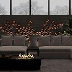 Гипсовая 3D панель с принтографией PM-41 варинант исполнения - 4 | Loft Concept в Москве