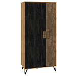 Шкаф двухдверный с 2-мя отделами с полками Stone Effect варинант исполнения - 1 | Loft Concept в Москве