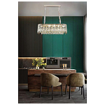 Люстра овальная с хрустальными подвесками Roul Crystal Light варинант исполнения - 8 | Loft Concept в Москве