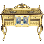 Комод деревянный Illustration of flowers варинант исполнения - 1 | Loft Concept в Москве