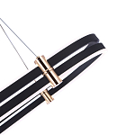 Люстра светодиодная в форме овала из акрила и алюминия с пультом для регулировки света Ring Horizontal Anthracite варинант исполнения - 3 | Loft Concept в Москве