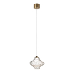 Подвесной светильник с плафоном из фактурного прозрачного стекла Light Ensemble варинант исполнения - 3 | Loft Concept в Москве