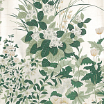 Обои ручная роспись Uki Hana Original Colourway on 12 Carat White Gold gilded paper варинант исполнения - 1 | Loft Concept в Москве