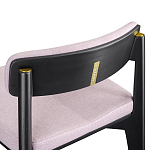 Барный стул из массива ясеня с обивкой из рогожки Elegant Ash Shape варинант исполнения - 5 | Loft Concept в Москве