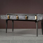 Консоль прямоугольная серая с 4-мя выдвижными ящиками Grany варинант исполнения - 3 | Loft Concept в Москве