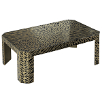 Дизайнерский кофейный стол с рисунком леопард Neytiri Beige Leopard варинант исполнения - 1 | Loft Concept в Москве