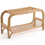 Скамья для прихожей из стеблей ротанга Willa Rattan Bench варинант исполнения - 1 | Loft Concept в Москве