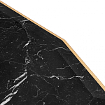 Консоль с чёрной столешницей и золотым фигурным основанием Cosmo варинант исполнения - 4 | Loft Concept в Москве