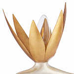 Торшер с 3-мя плафонами в виде цветов Golden Bird of Paradise варинант исполнения - 1 | Loft Concept в Москве