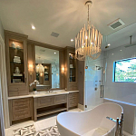 Люстра белая с несколькими ярусами деревянных палочек Bright Wooden Chandelier варинант исполнения - 8 | Loft Concept в Москве