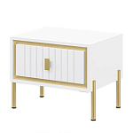 Тумба прикроватная белая с ящиком Antique Order варинант исполнения - 1 | Loft Concept в Москве