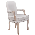 Кресло Aubrey Classical Armchair beige flax варинант исполнения - 1 | Loft Concept в Москве