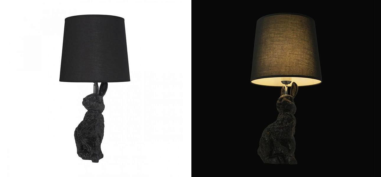 Настольная лампа Черный заяц Moooi Black Rabbit Настольная лампа Черный заяц Moooi Black Rabbit - Loft-Concept в Москве