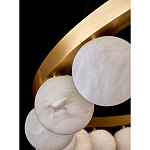 Люстра круглая с сферическими плафонами из натурального камня Phased Spheres варинант исполнения - 3 | Loft Concept в Москве