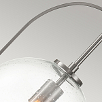 Подвесной светильник с прозрачным плафоном в форме шара в арочной подвеске Hinkley варинант исполнения - 16 | Loft Concept в Москве