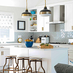 Подвесной светильник с круглым белым плафоном в индустриальном стиле Feiss варинант исполнения - 8 | Loft Concept в Москве