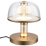 Настольная лампа с плафоном из акрила и металлическим основанием Blanton 23 варинант исполнения - 2 | Loft Concept в Москве