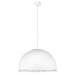 Подвесной светильник в форме купола белого цвета с ажурной бахромой Tactile Line варинант исполнения - 7 | Loft Concept в Москве