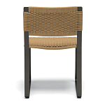 Дизайнерский стул с каркасом из металла с плетеными сиденьем и спинкой GREEN POINT Chair варинант исполнения - 4 | Loft Concept в Москве