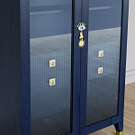 Дизайнерский шкаф витрина Elsa Dreams Blue с 4-мя ящиками варинант исполнения - 3 | Loft Concept в Москве