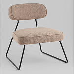 Кресло лаунж Kate букле капучино варинант исполнения - 1 | Loft Concept в Москве