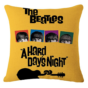 Декоративная подушка Yellow Beatles