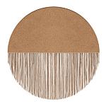 Бра круглое натуральная пробка с бахромой Natural Cork варинант исполнения - 1 | Loft Concept в Москве