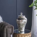 Ваза из стекла с крышкой и декоративными узорами Chinoiserie Ceramics варинант исполнения - 7 | Loft Concept в Москве