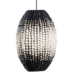Подвесной светильник вертикальной овальной формы украшенный круглыми бусинами Gradient Oval Pendant Lamp  варинант исполнения - 1 | Loft Concept в Москве