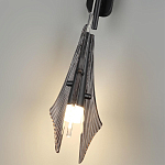 Бра черного цвета с плафоном из рельефного стекла Glass Pod варинант исполнения - 9 | Loft Concept в Москве