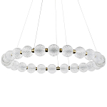 Светодиодная кольцевая люстра с круглыми плафонами Crystal Globule Chandelier варинант исполнения - 3 | Loft Concept в Москве